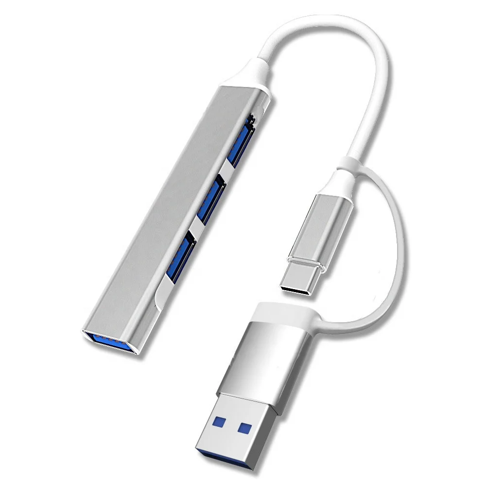 Wik-Ms USB A + USB C концентратор для ноутбука OTG USB3.0 адаптер быстрой USB-концентрации