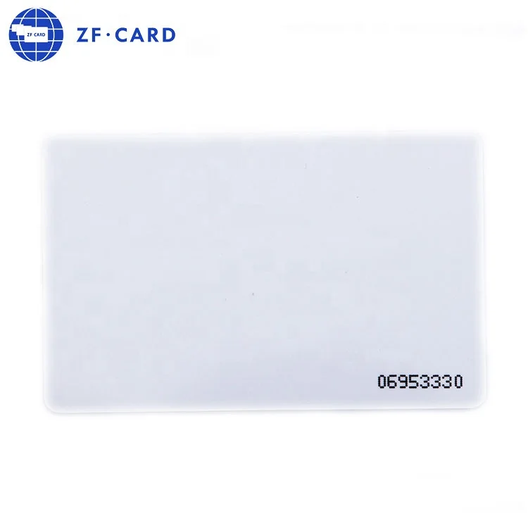 Factory MIFARE(R) Classic 1K 13.56Mhz RFID blank PVC Card