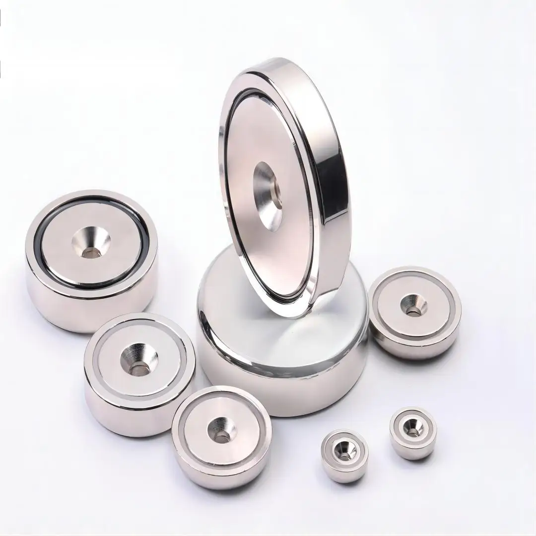 New Upgrade Super Strong Danone Set With Round Block Disc Rope Magnet For N35 Sale Neodymium Fishing Magnets