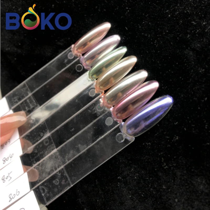 BOKO NEW Moonlight Nail Glitter Pigment Chrome Coating Mirror Effect Aurora Silk Moonlight Powder