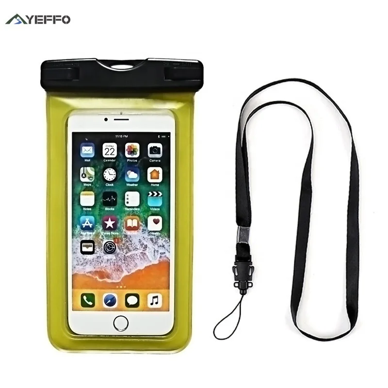 YEEFO IPX8 Waterproof Phone Case  Dry Bag  Pouch with Lanyard for iPhone 13 12 11 pro max