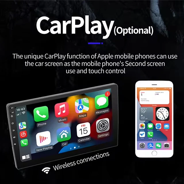 7/9/10 inch 2 din touch screen car Android 13 Auto Carplay radio dvd player GPS RDS BT Video player