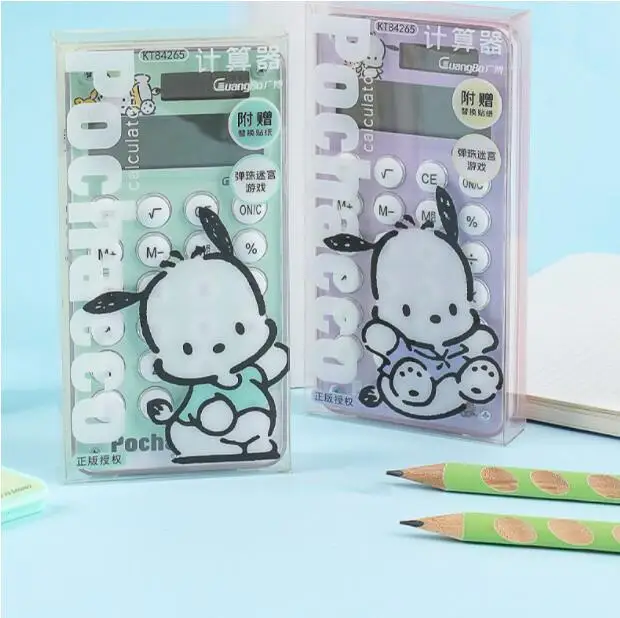 Botu новый стиль Sanrio Kuromi электронный калькулятор мультфильм аниме Pochacco мини портативный офисный товары