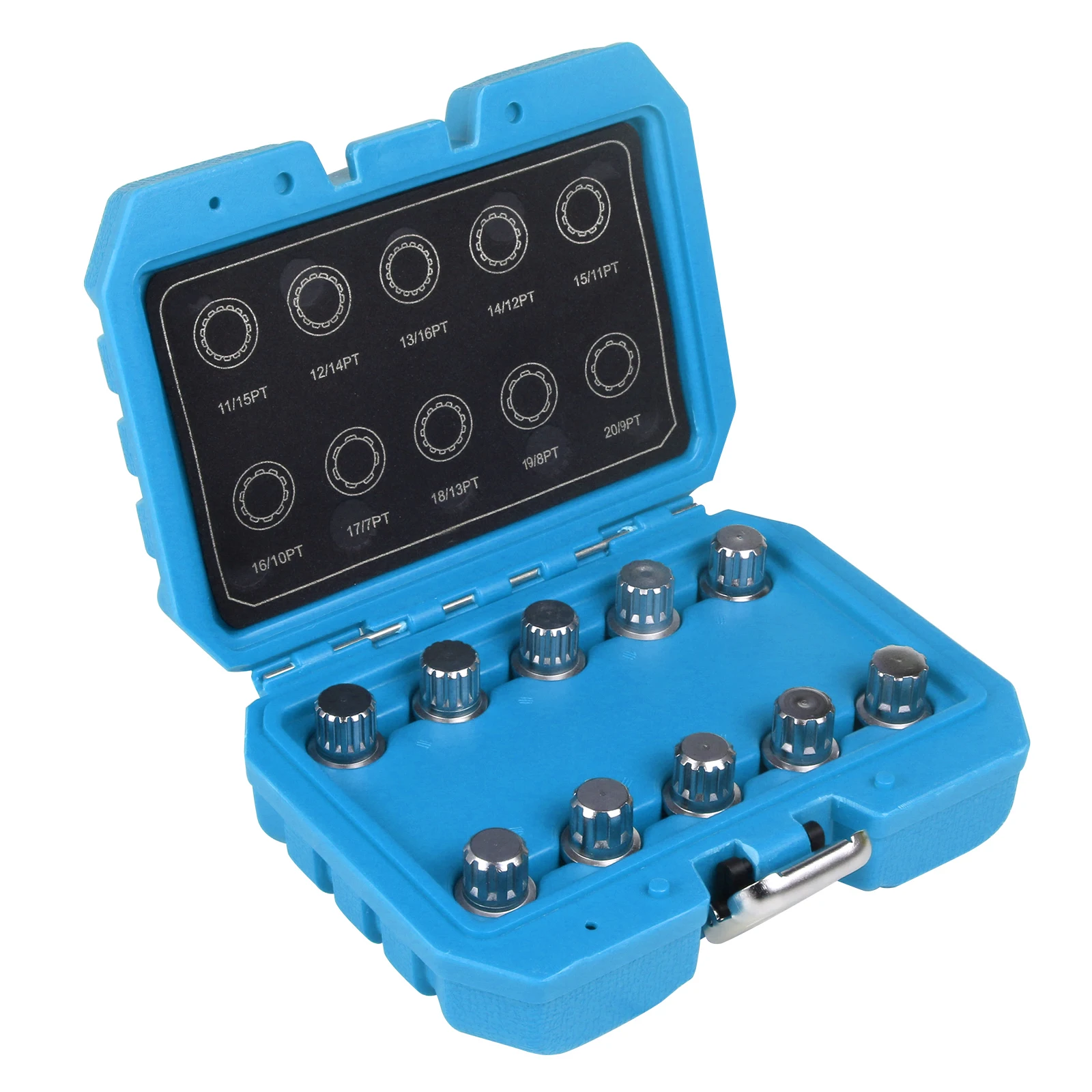 Mrcartool 10 Pcs Sleeve Anti-theft Screw Key Tire Removal Tool For BMW x1 x3 X4 x5 x6 Series Wheel Screw Lock Socket Set 30-40