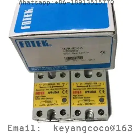 FOTEK Solid State Relay SSR-25DA/25LA/75DA SSR-75LA-H SSR-50LA-H TSR-25DA/40DA TSR-40DA-H HPR-100/80/60AA-H ESR-40DA-H