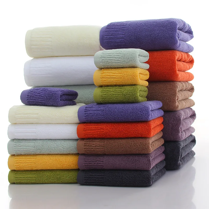 600 gram 100% cotton solid color  white spa bathing towel made in india  salon bath towels set
