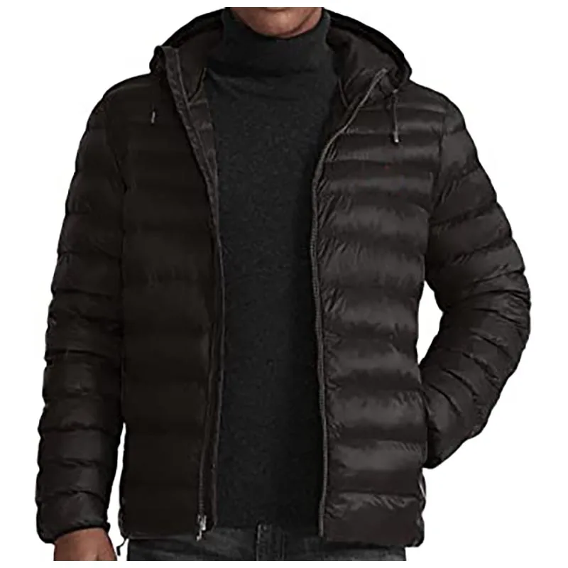 High Quality Imported 100% nylon  90% down 10%  filled  zipper closure long sleeve winter  for men