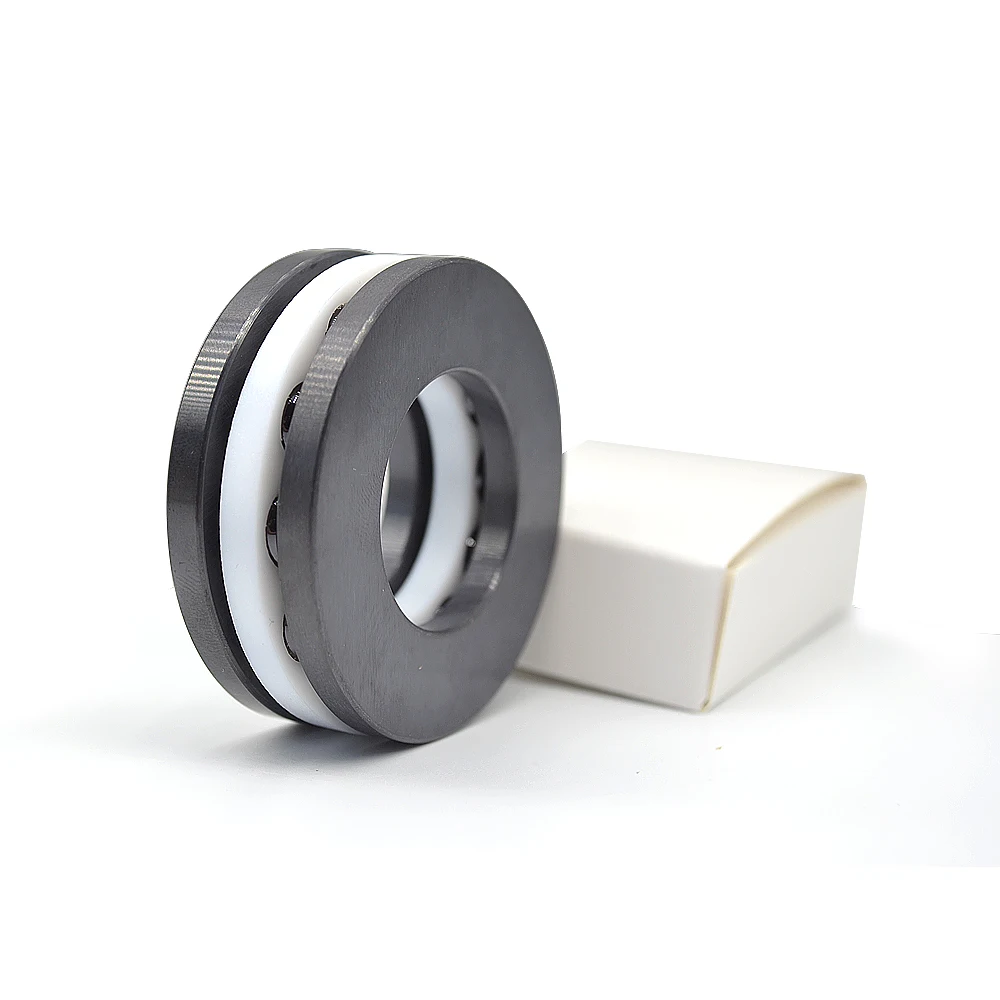Factory Supply Silicon Nitride Si3N4 Ceramic Single Direction Thrust Ball Bearing 51107 Size 35*52*12mm