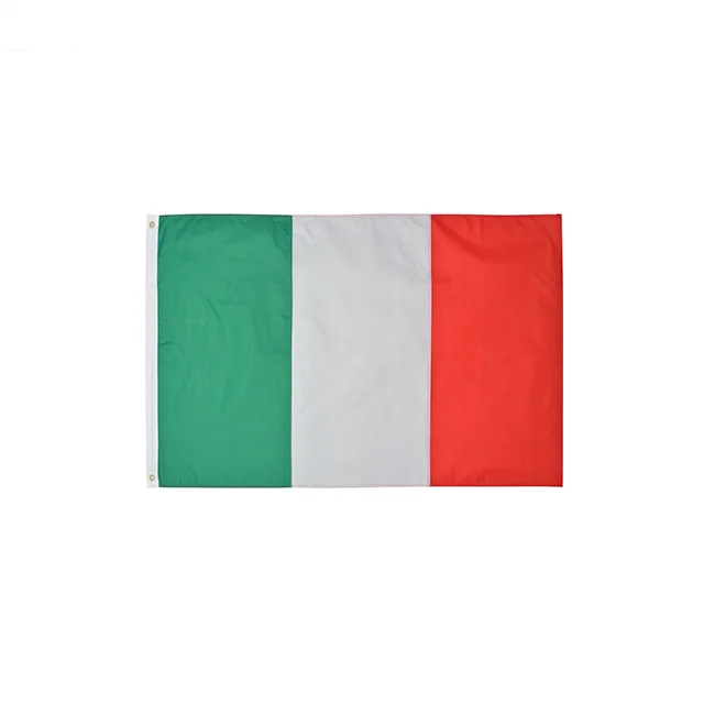 Wholesale Stock 3x5Ft Durable Green White Red Italy Banner Italian Flag For Sports