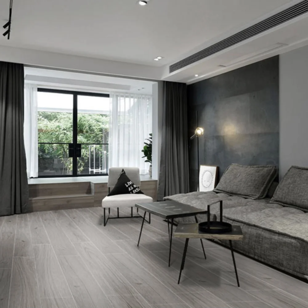 Bolande matt surface wood effect porcelain tiles non-slip interceramic wood tile antique glazed floor tile that looks like wood