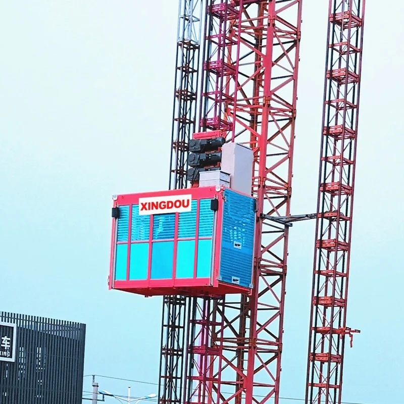 GJJ ZOOMLION профессиональная двойная клетка, строительная Таль, строительный пассажирский подъемник