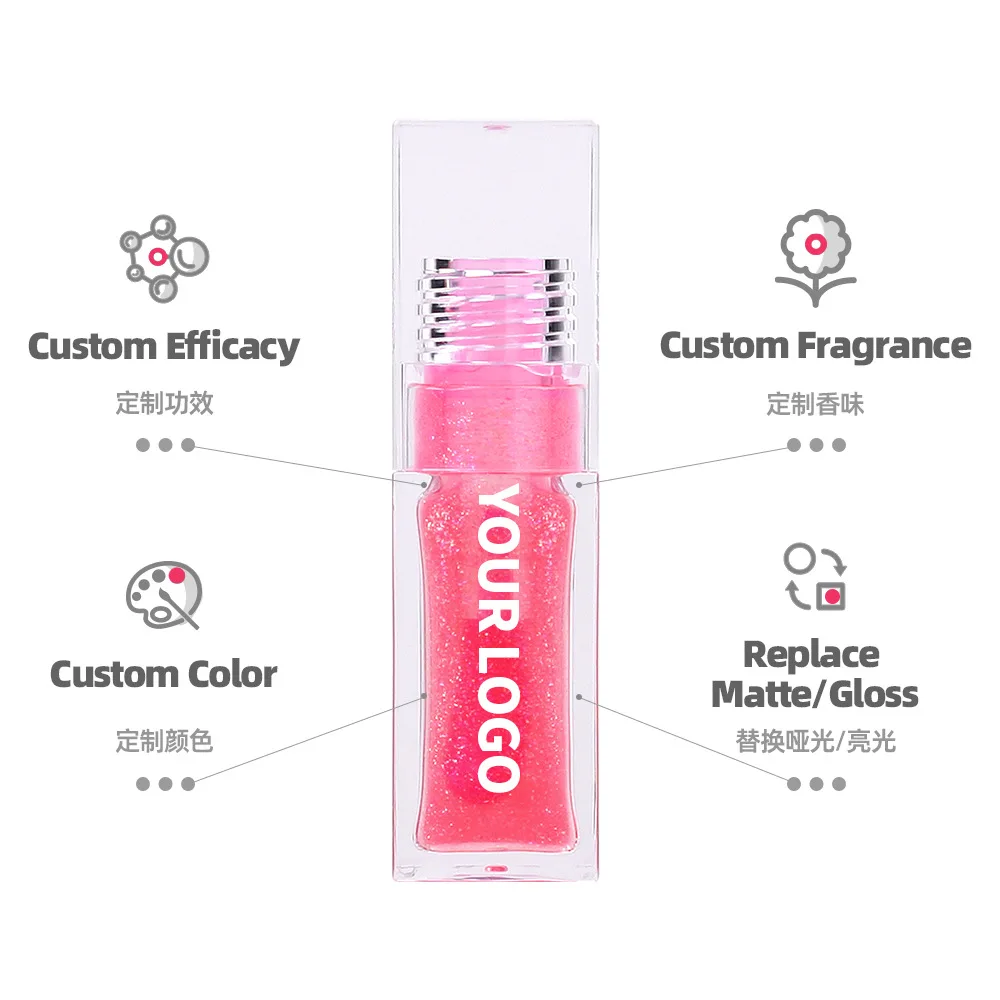 2024 New White PH Plumper Lipstick Tint Fruit Lip Gloss Magic Pink Color Changing Lip Oil