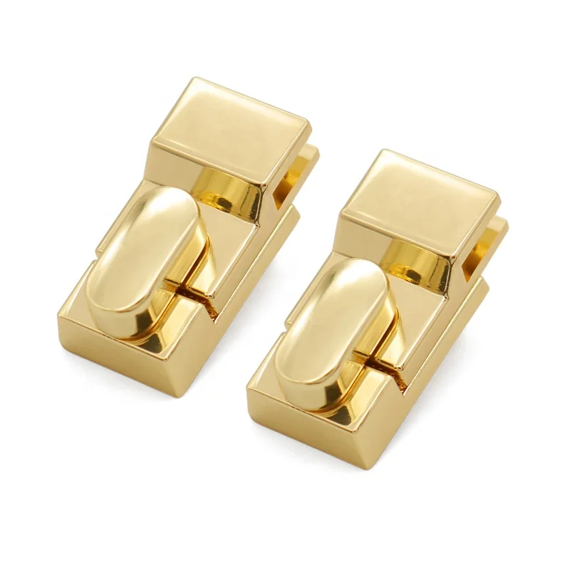 Custom Gold Bag Metal Lock Magnet Lock with Logo Lock Button for Bag