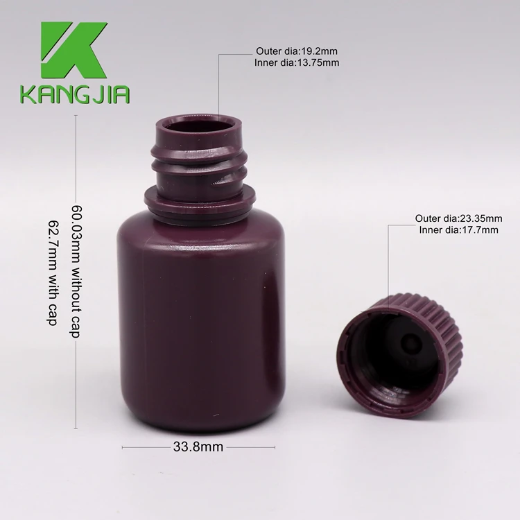 WashFree Reagent Bottle With Narrow Mouth Round Plastic Empty Bottle HDPE Professional Supplier