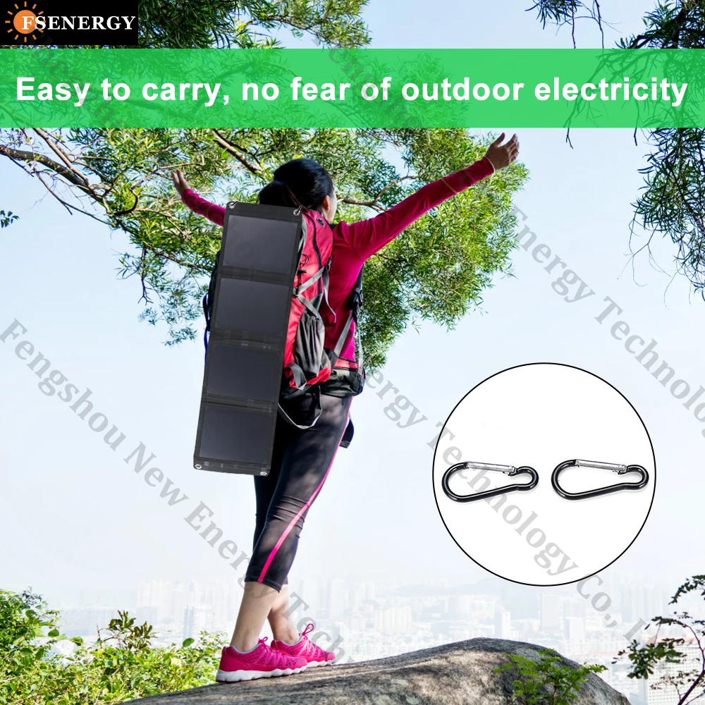 Factory 15w 20W 21W mini solar panel 5v smallest power foldable solar panels phone laptop bag charger for outdoor use