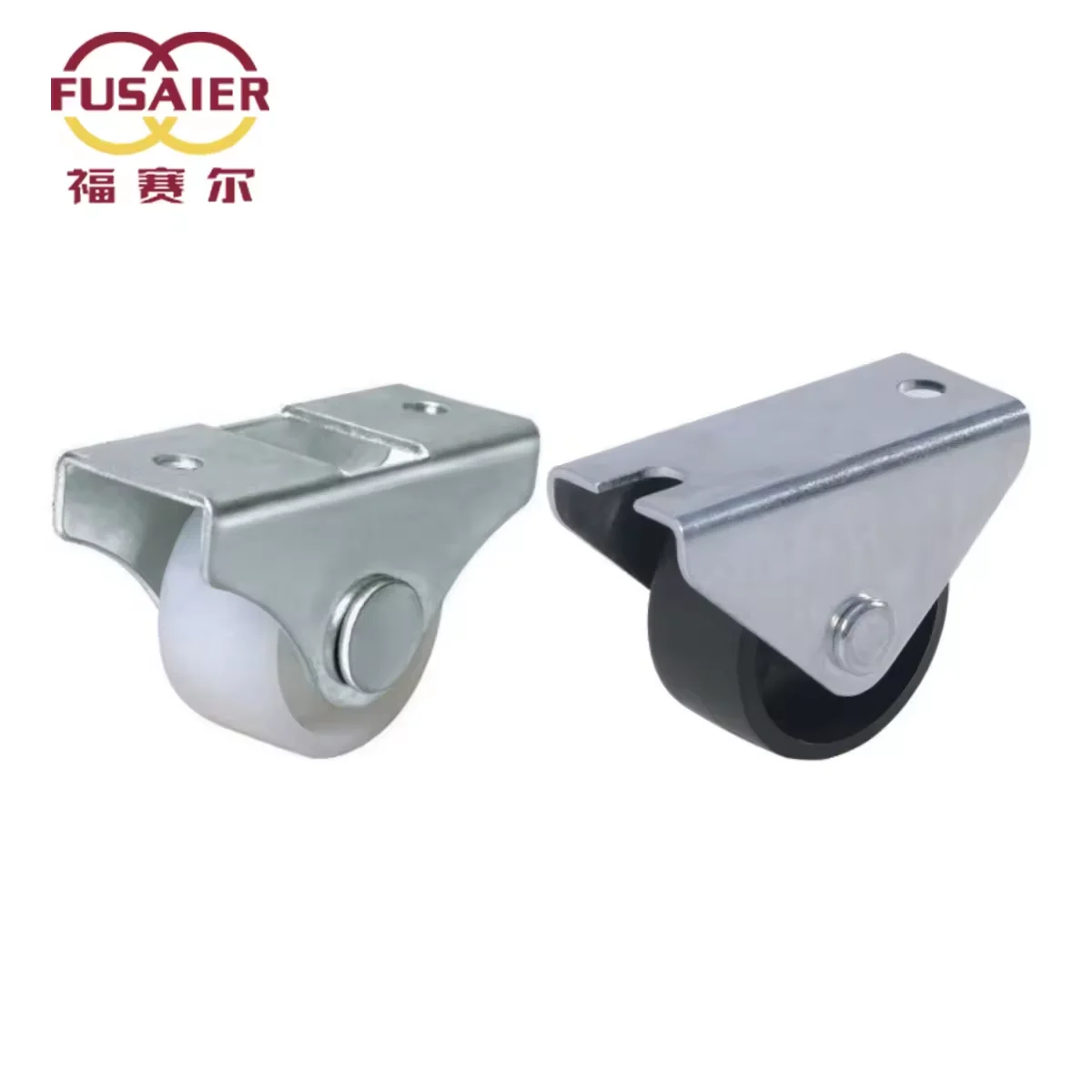 Fusaier Solid 25mm Heavy Duty Castor Wheel for Furniture Industrial Fixed Wheel with Ball Caster for Sofa Plastic Ball Caster