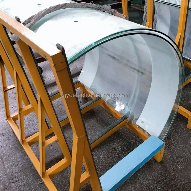 Curved Tempered Bent Safety Glass Toughened Glass Panel for Curtain Wall Construction Projects