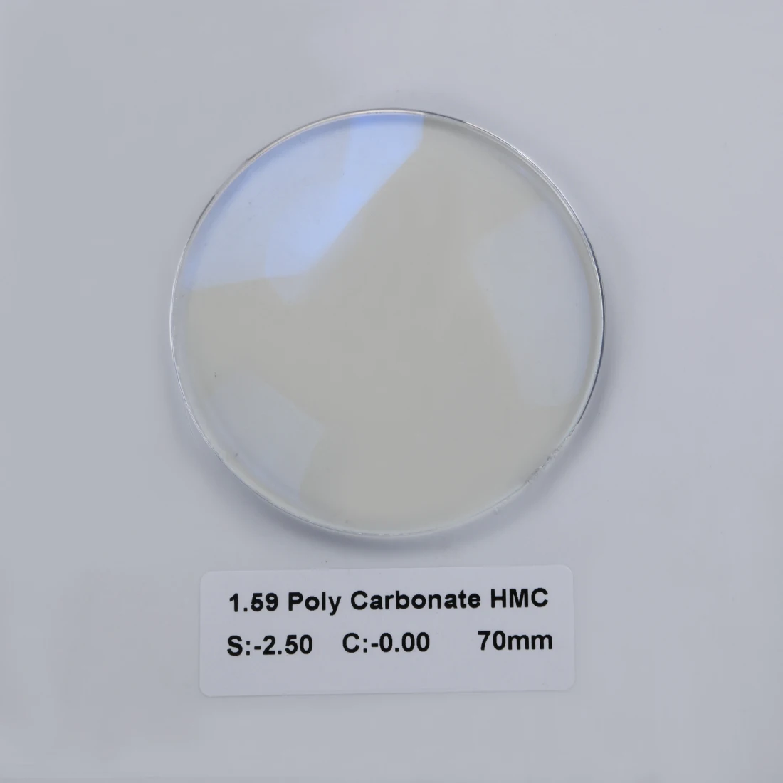 Customized New lens 70 65MM 1.59 polycarbonate HMC+EMI clear  lenses single vision optical lens