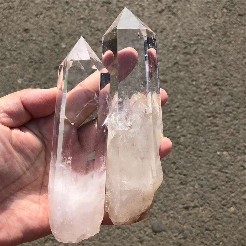 Natural Carved Rough Clear Quartz Terminated Healing Crystal Points