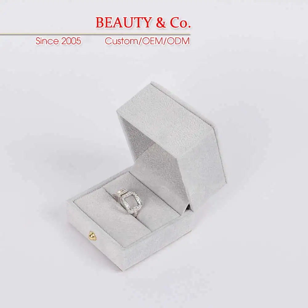 Шкатулка для ювелирных изделий из искусственной кожи на заказ обручального кольца бархатная презентация хранения универсальная упаковка различные ювелирные изделия