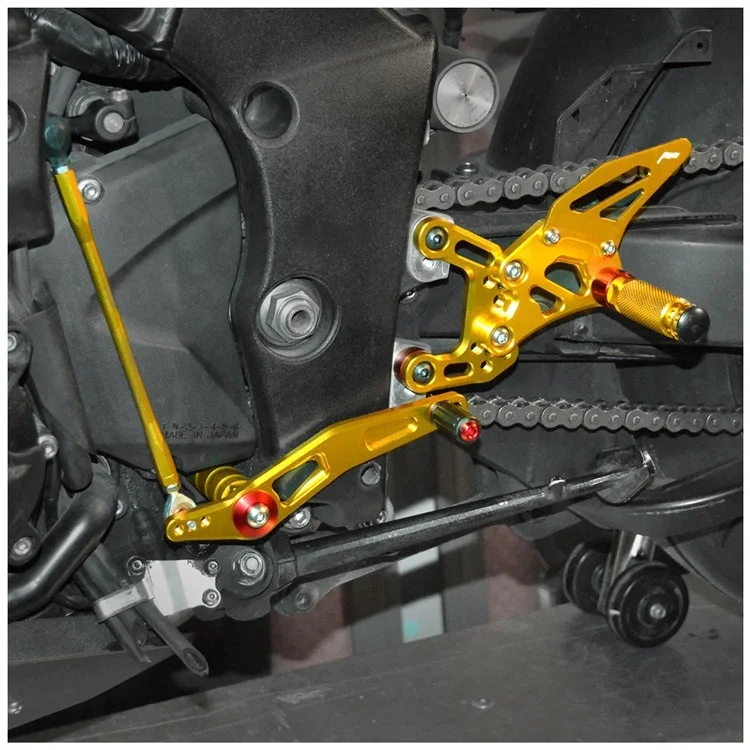 Motorcycle Accessories For YAMAHA R1 2009-2014 CNC Aluminum alloy Motorcycle Adjustable Rear Foot Rest