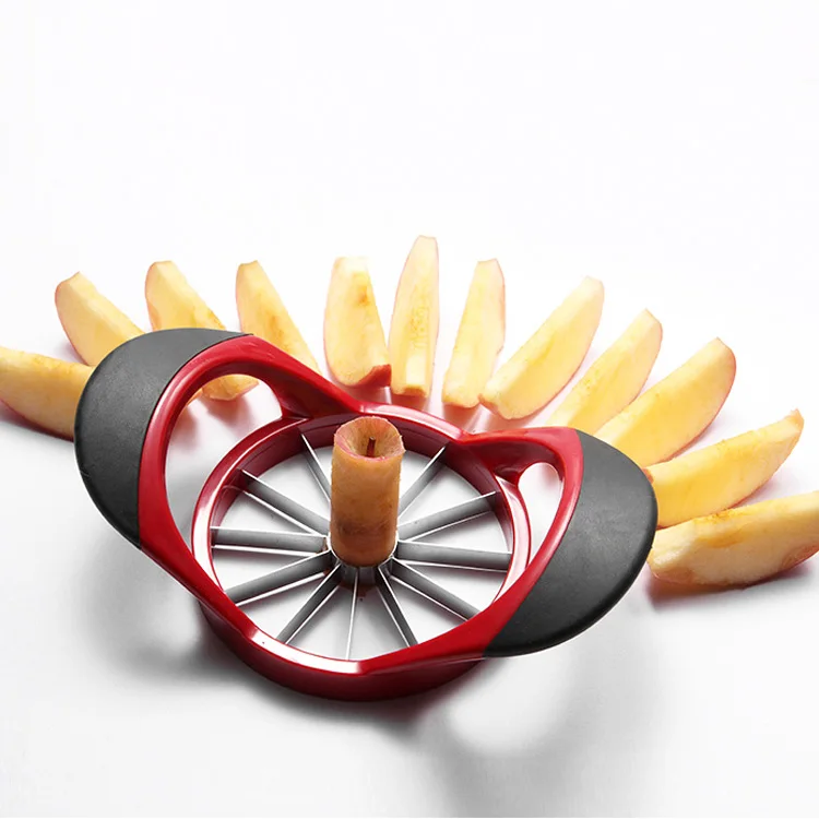 Amazon Hot Sale kitchen gadgets Stainless Steel Corer Cutter Divider Sharp 10 Blades Apple slicer