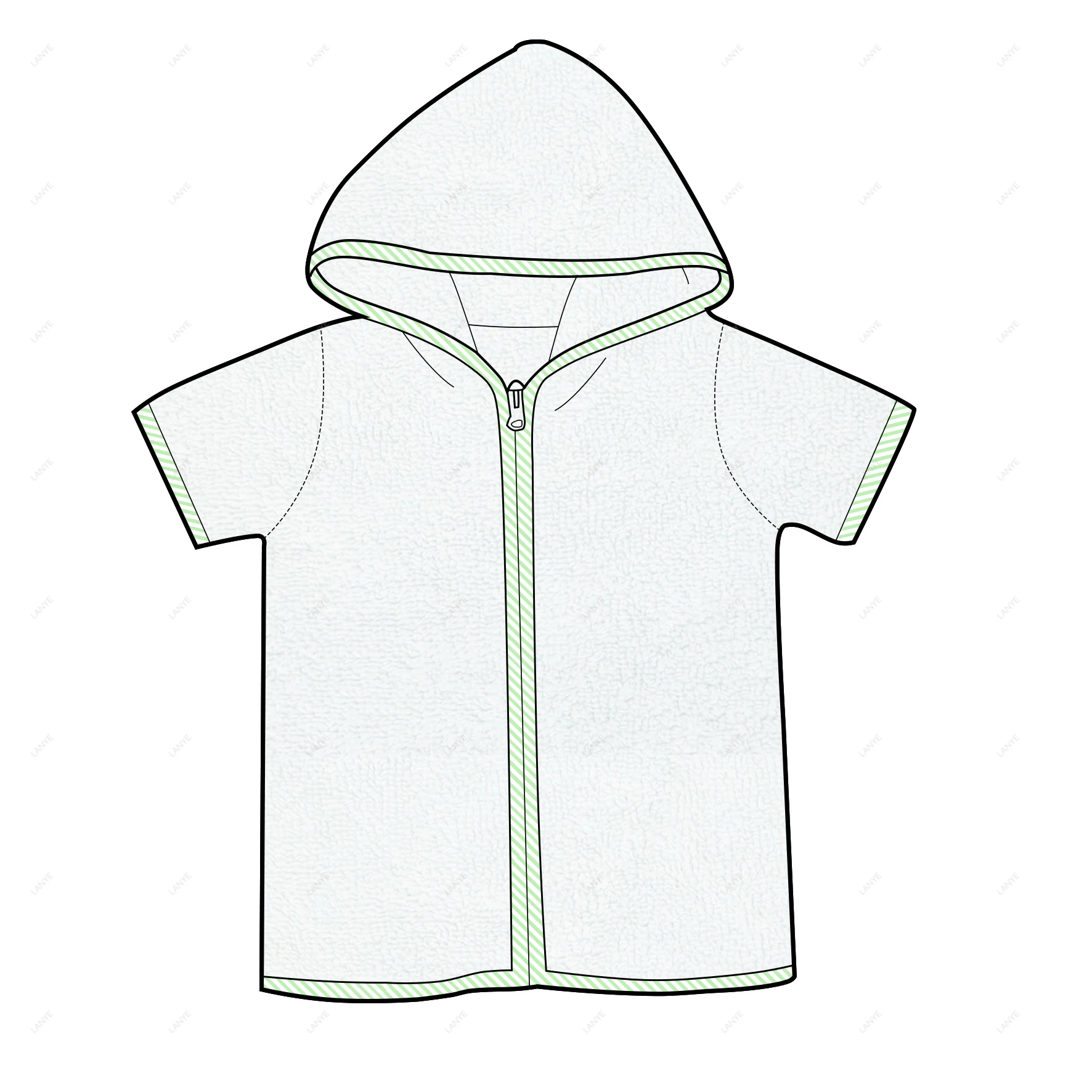 children swimwear 320g towel fabric short sleeved beach jacket with hood 	boy kids swimwear