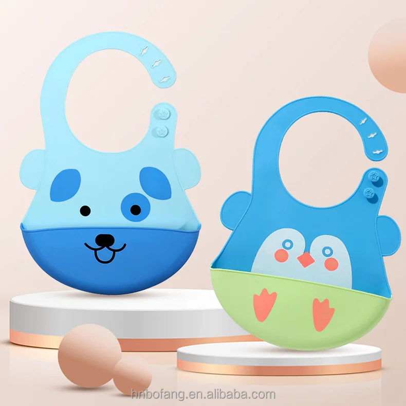 Silicone Baby Products Baby Bibs Waterproof Food Grade Feeding Bib silicone baby bib
