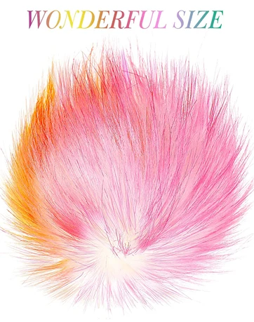 imitation fox fur ball key chain
