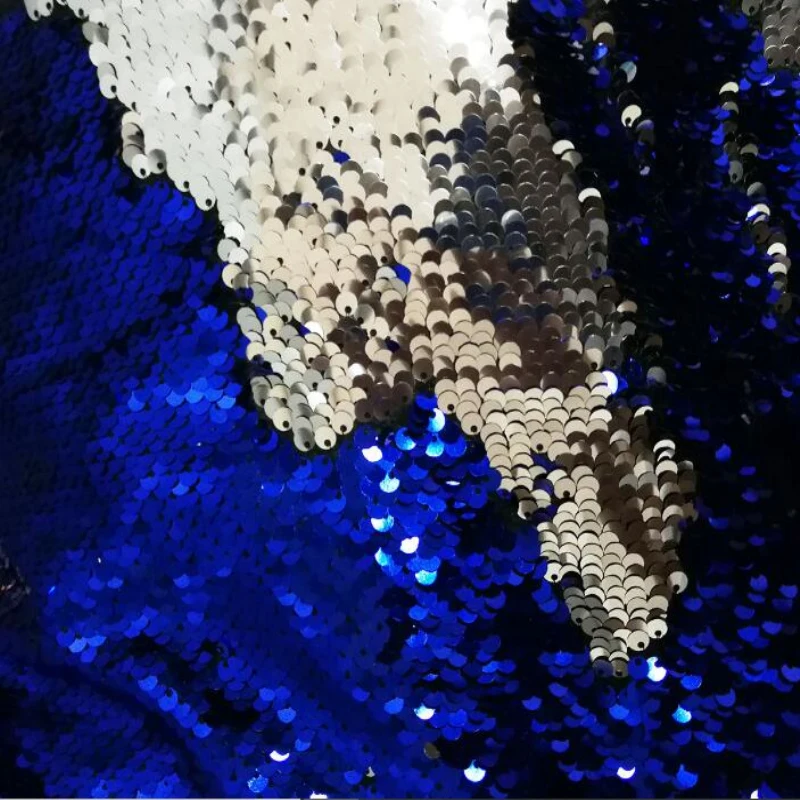 stretch sequin fabric reversible