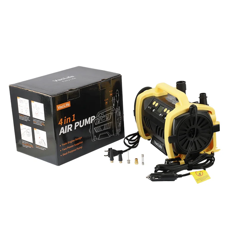 FIREEGG Tire Inflator Portable Air Compressor Digital Air Compressor 220v Car Tyre Inflator for Car 12V LED Display Universal