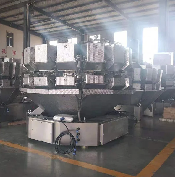 Automatic 14 Head Touch Screen Multi Head Weigher Combination Packing Machine Multihead Weigher