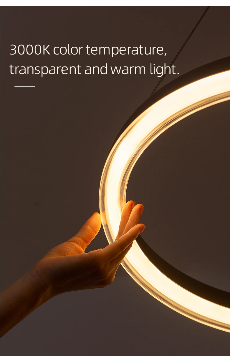 Роскошные большие барные светильники Aisilan для дома и гостиной, потолочные светильники в скандинавском стиле, круглые кольца, подвесные светильники