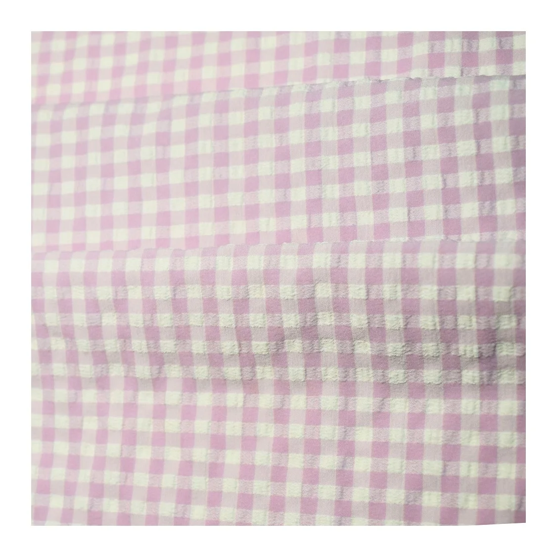 XB097 hot sale Woven jacquard plaid fabric textured Checkered seersucker for swimwear bikini swimsuit