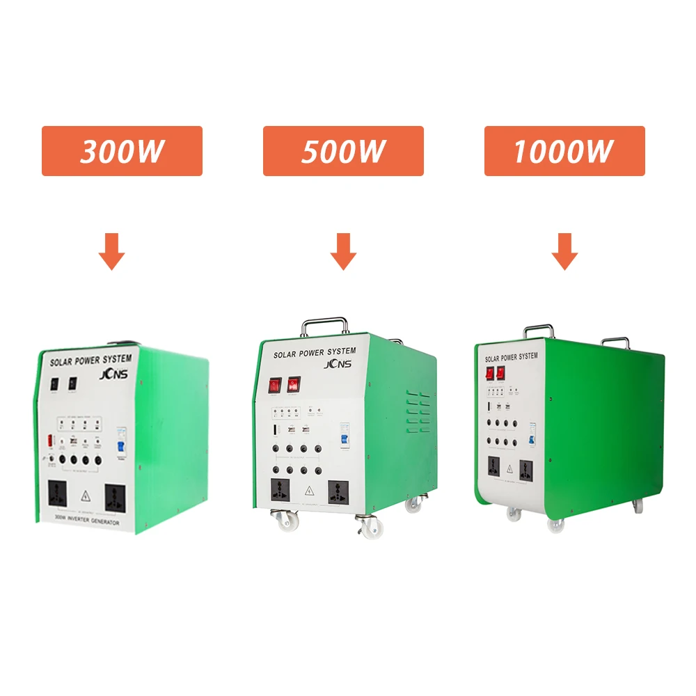 300w 500w 1000w 1500w complete set solar panel kit solar energy system with battery and dc port