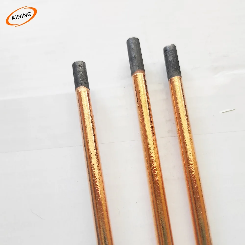 Manufacturers 4 5 6 7 8 10 12mm copper-plated carbon rod flat round gouging carbon rod