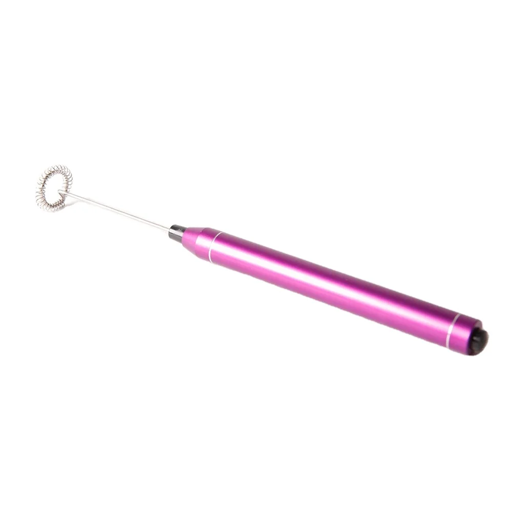 Automatic Battery Milk Frother Stainless Steel 2018 Aluminum Color Box Printed Household Milk Foam Maker,single Service 1000pcs