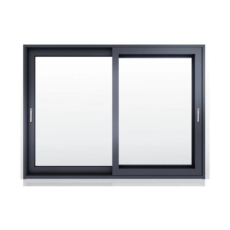 
Aluminum profile tempered glass sliding windows with mosquito net 
