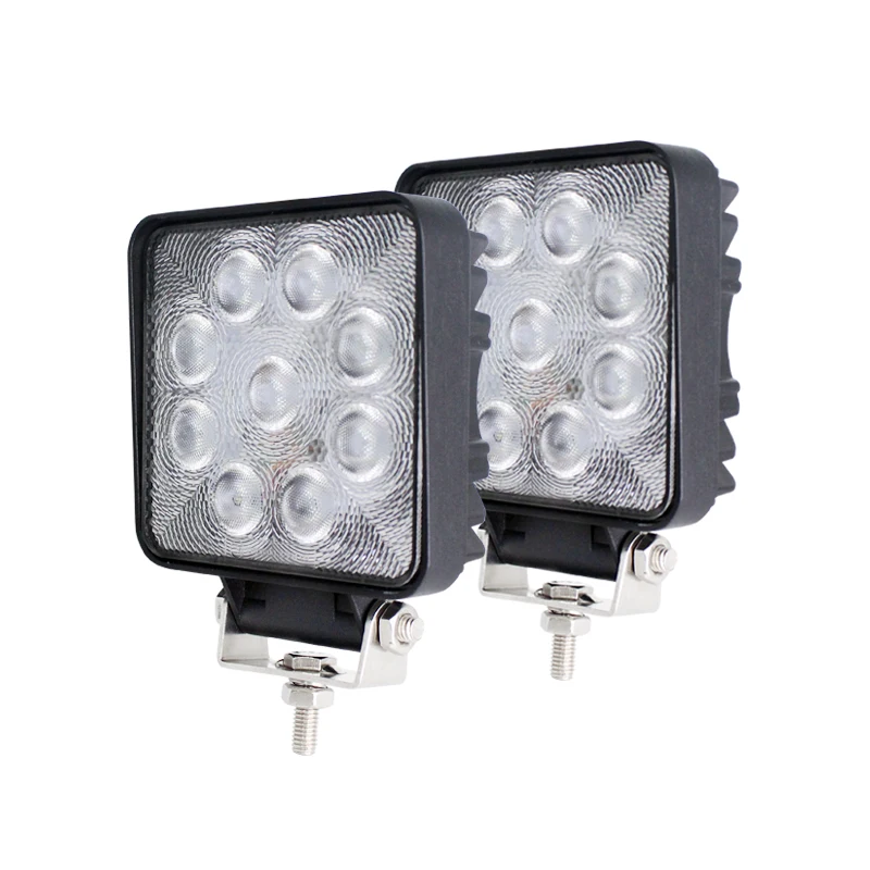 
 Автомобильный светодиодный рабочий светильник E-mark E9, 4 дюйма, 27 Вт, с водонепроницаемым дыхательным клапаном для грузовиков, внедорожников, сверхмощный 4x4, продажа с завода, 12 В, 24 вольт  