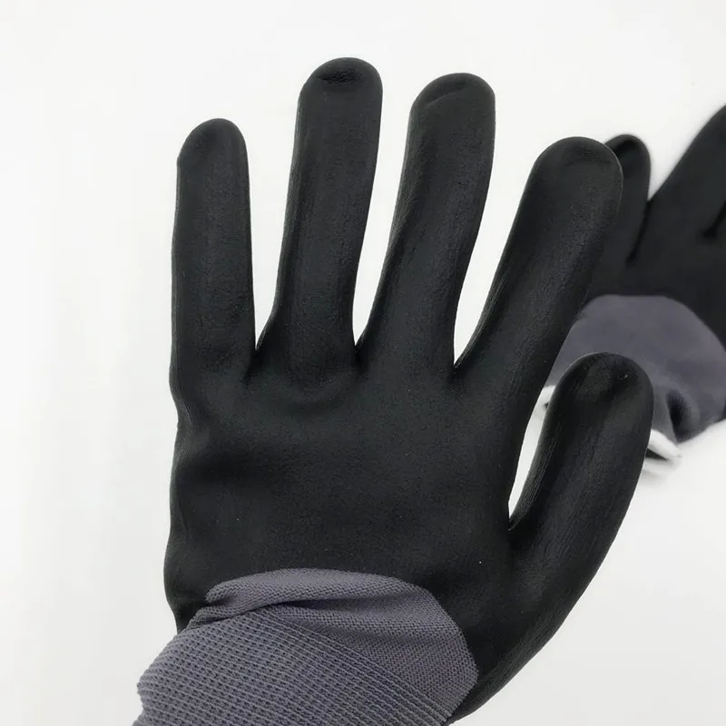 Micro Foam Nitrile Coated Safety Work Gloves Protective Gloves