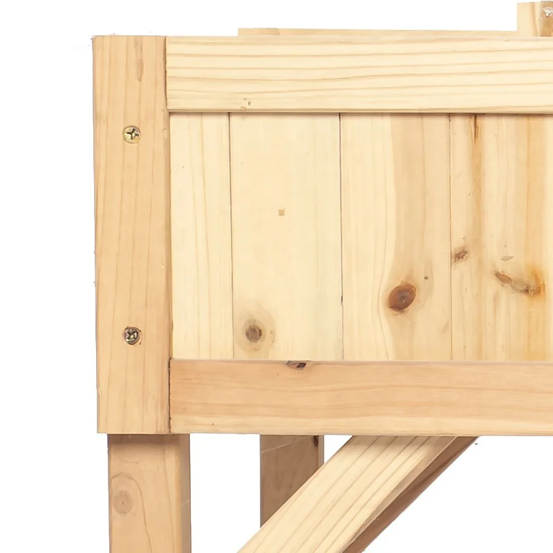 Wood Raised Garden Bed Large Wooden Planter Box Flower Herb Gardening Beds Outdoor with Legs
