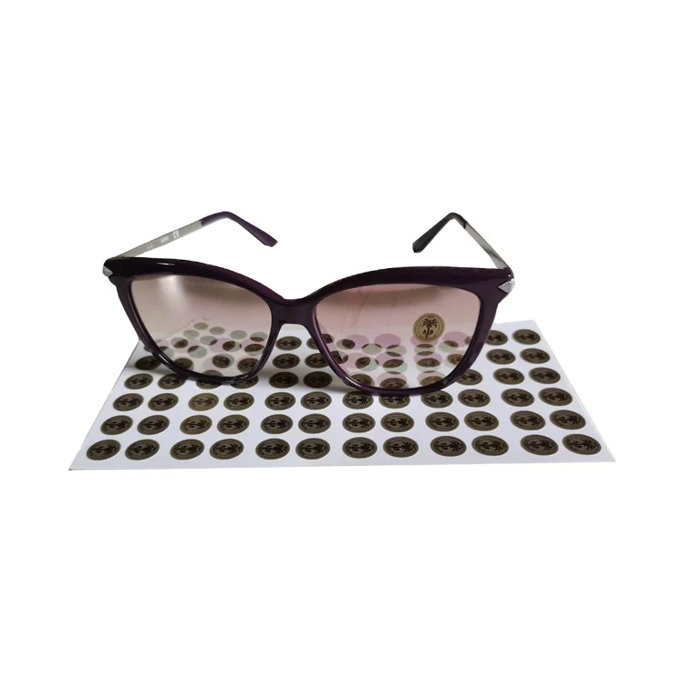 Custom Printed Lens Sticker for Glasses, Static Cling White Vinyl Lens Sticker for Sunglasses