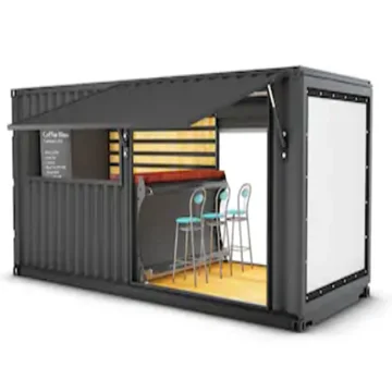 
prefab modern shipping container house customized container fast food coffee shop for sale 