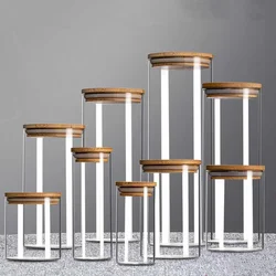 Wholesale Selling Eco-friendly kitchen storage glass jar use be candy coffee bulk food pasta