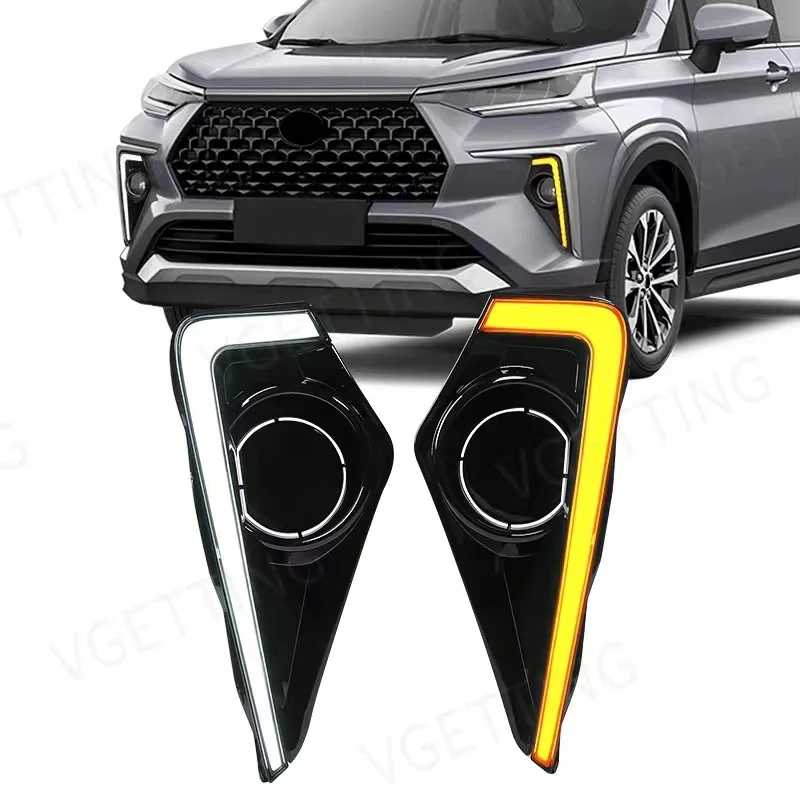 Новый продукт светодиодные дневные ходовые огни для Toyota Veloz 2021-2023 drl с последовательным указателем поворота