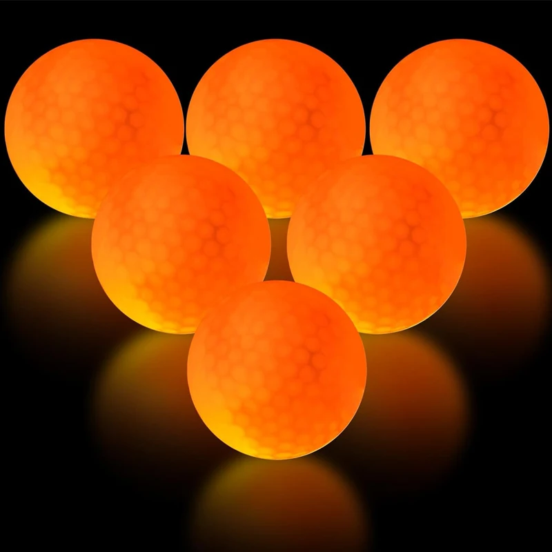 Luminous Glowing Golf Balls perfect for night sports Recharge by UV Flashlight Stay Bright glowing Golf Balls