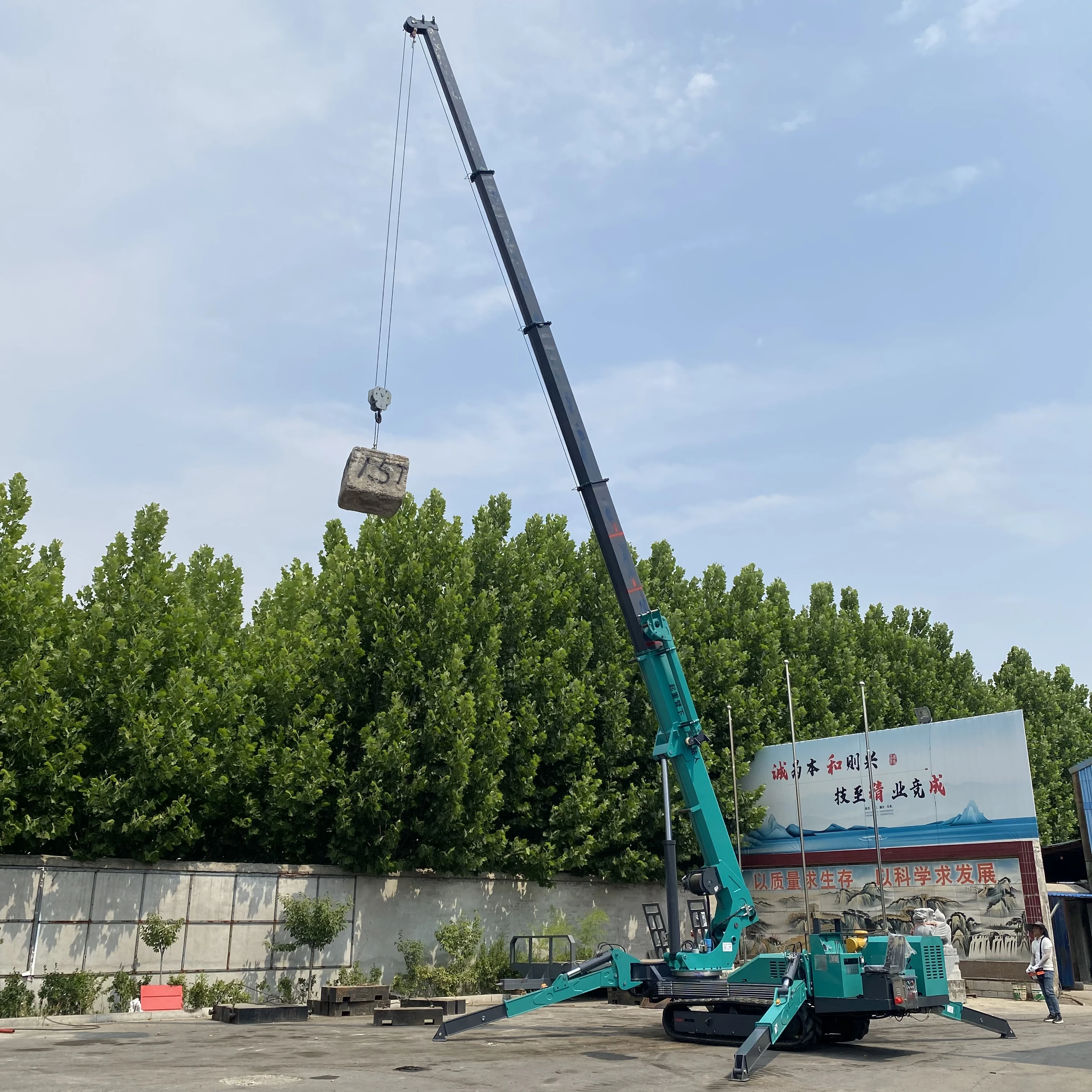 Factory Direct Sales Custom3T 5T  Electric Mini Remote Control Folding Spider Crane Telescopic Spider Boom Lift 8T Spider Crane