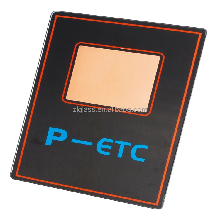 Customized 1mm 2mm 3mm 4mm 5mm 6mm all black screen printing ink glass for building space zoning