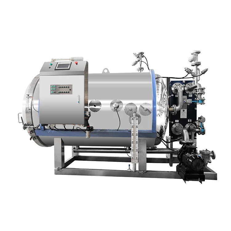 Canning Autoclave Double Door Autoclave Steam Sterilizer Retort Sterilizer