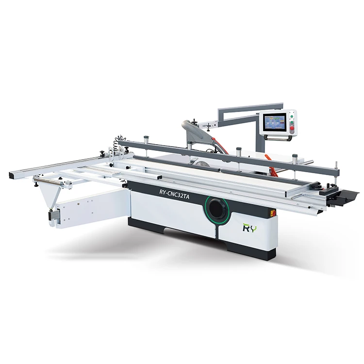 2800mm 3000mm 3200mm Woodworking wood board precision sliding table panel saw with support swing arm sawing machine